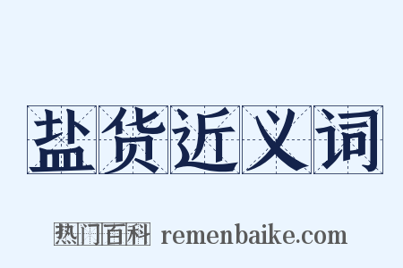 盐货近义词是什么意思的图片